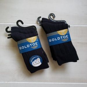 Gold Toe Socks 6 Pairs for Kids - Small, Navy